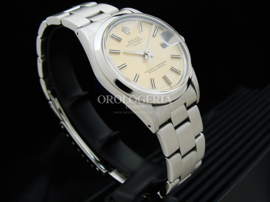 Rolex Rolex Oyster Perpetual Date Patined Ivory Dial