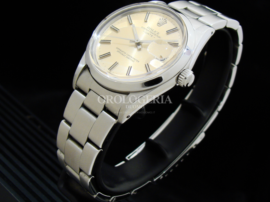Rolex Rolex Oyster Perpetual Date Patined Ivory Dial - immagine 2